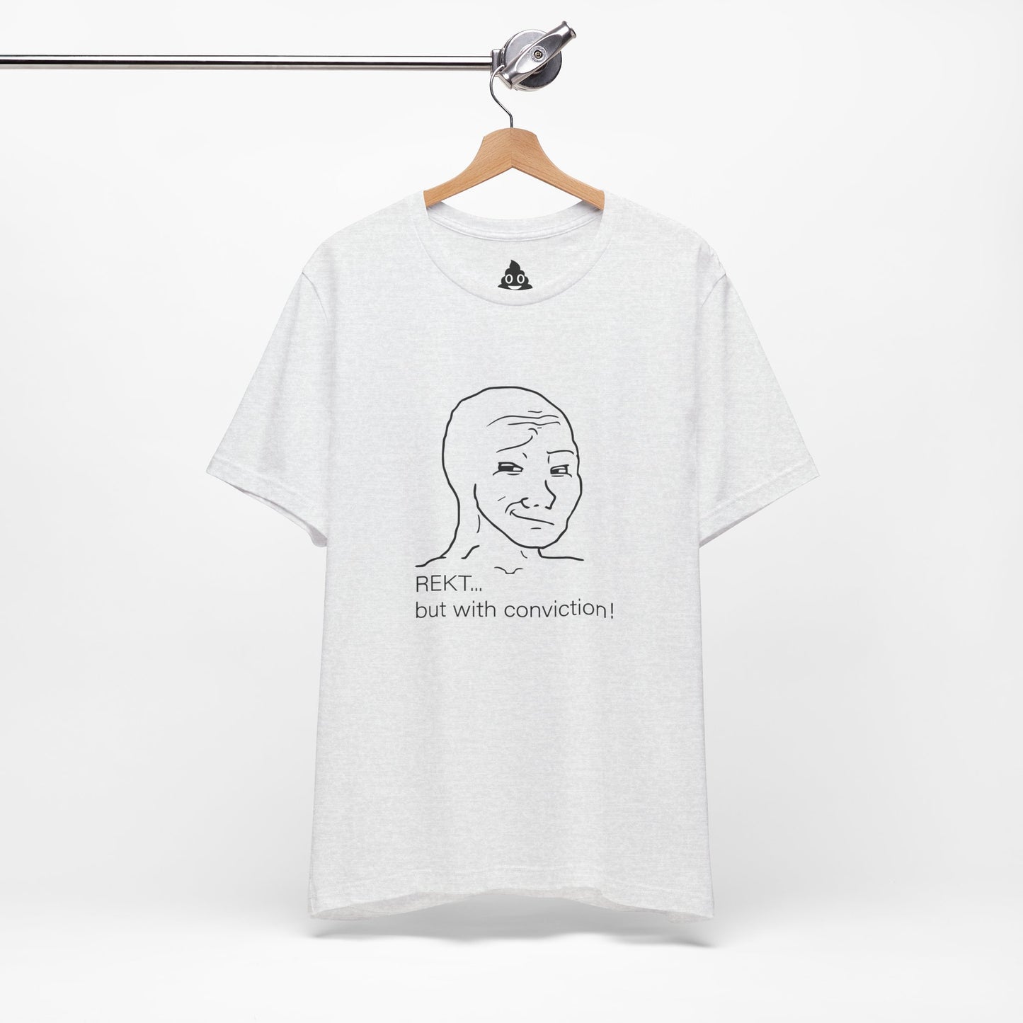 Smug Wojak “REKT With Conviction” Tee