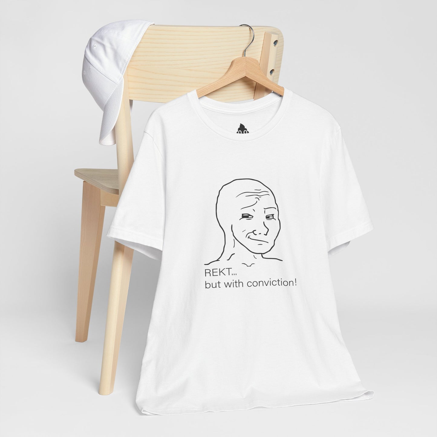 Smug Wojak “REKT With Conviction” Tee