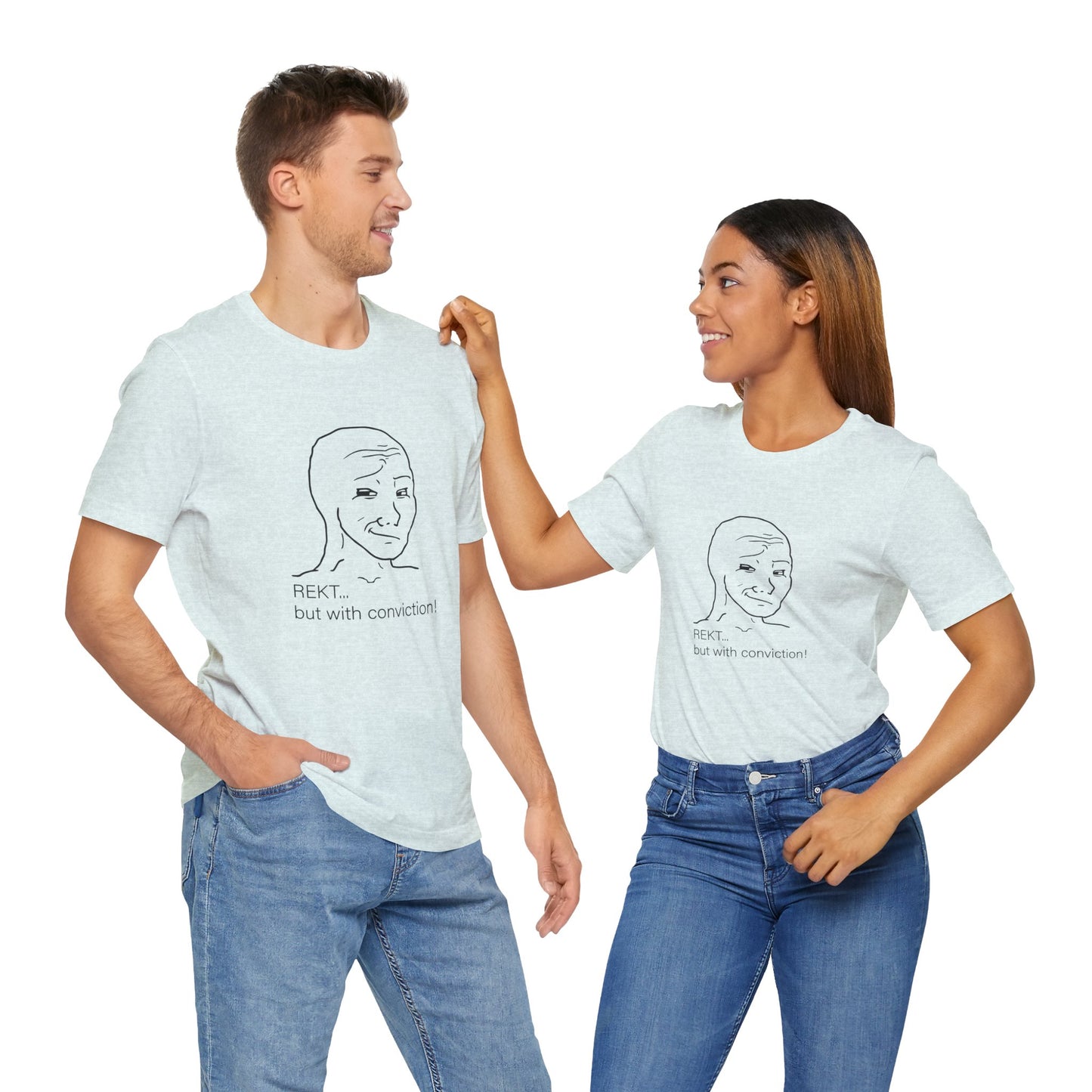 Smug Wojak “REKT With Conviction” Tee