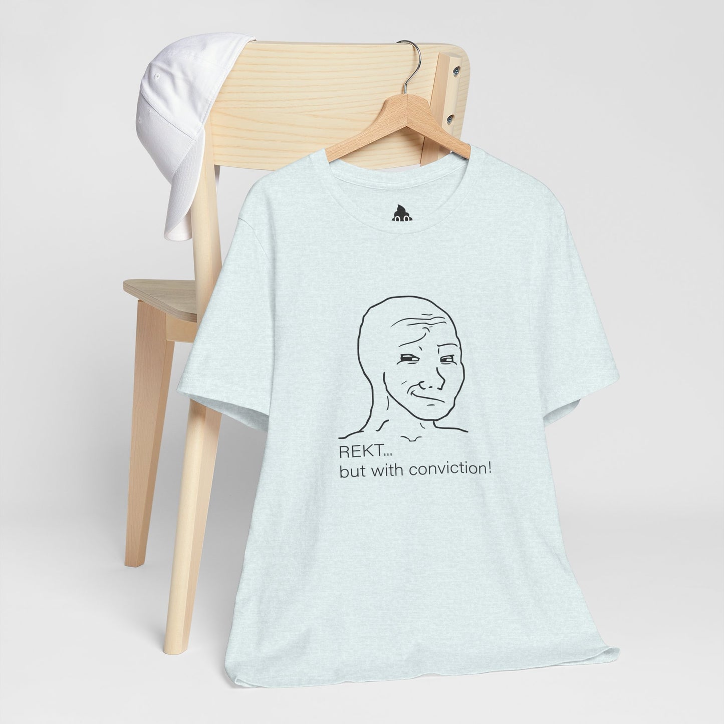 Smug Wojak “REKT With Conviction” Tee