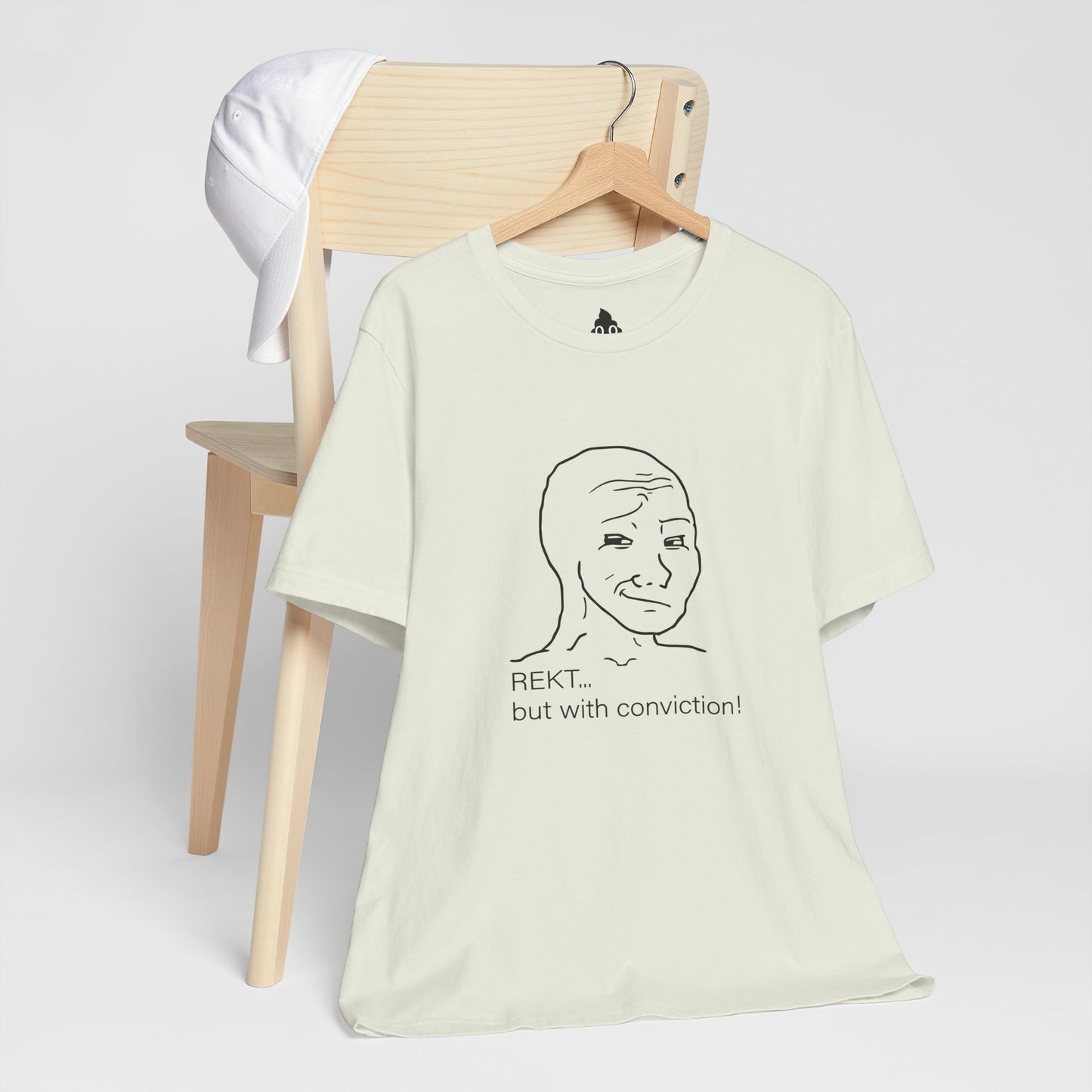 Smug Wojak “REKT With Conviction” Tee