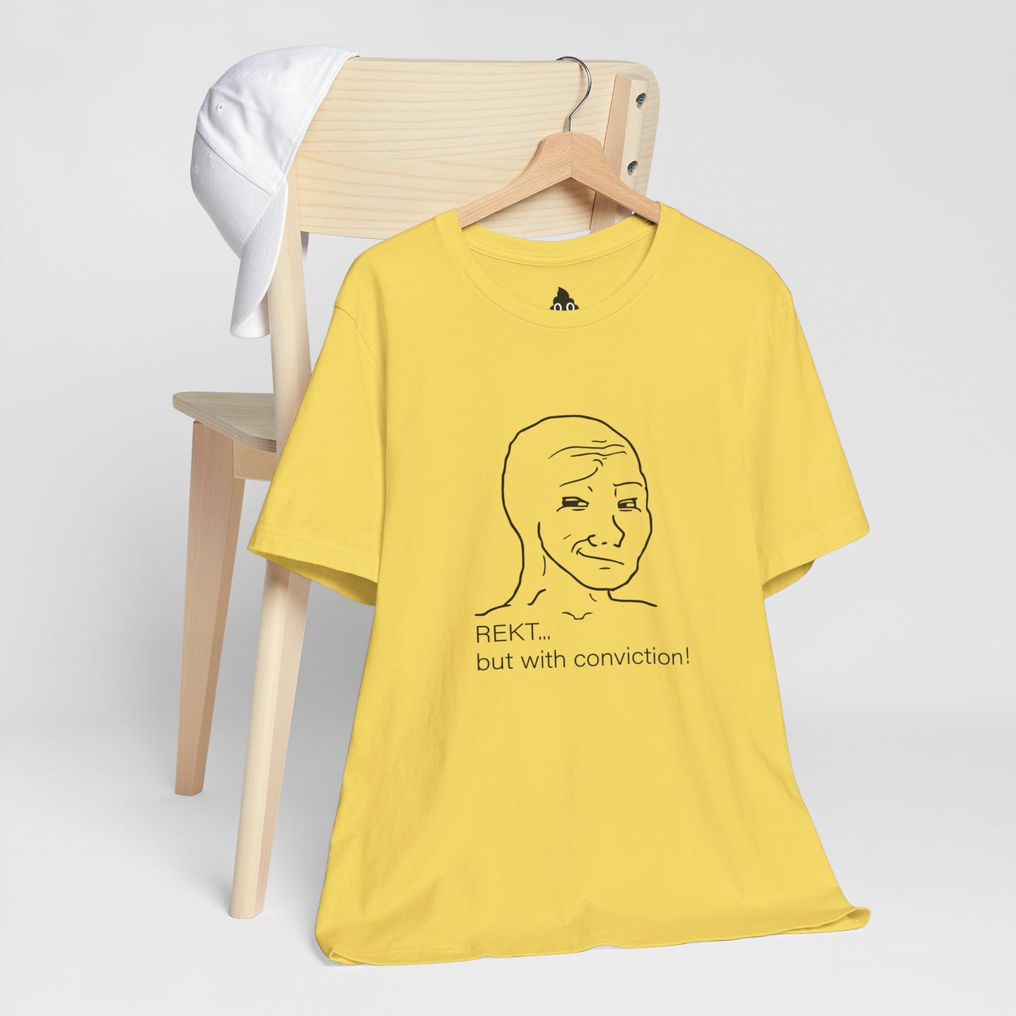 Smug Wojak “REKT With Conviction” Tee