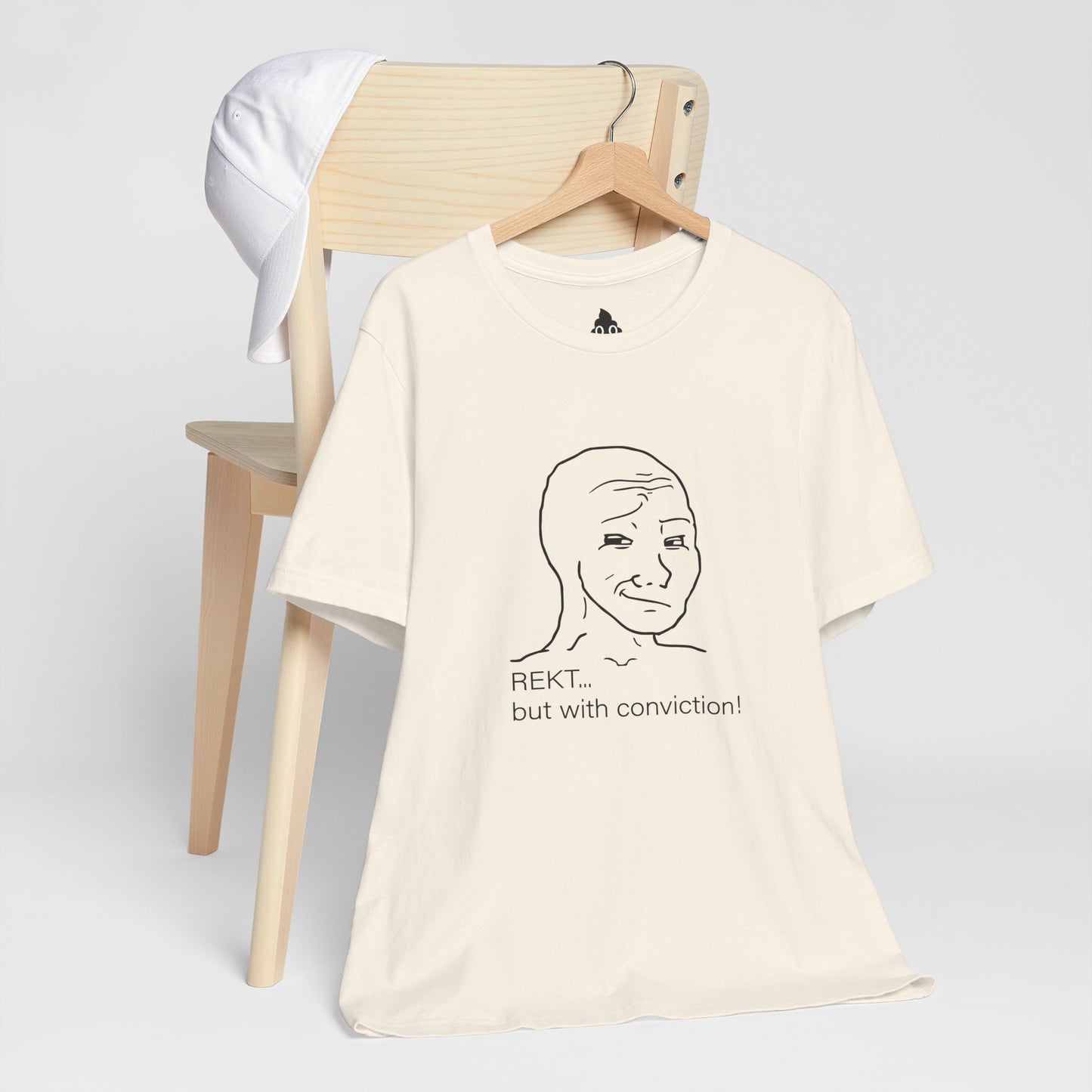 Smug Wojak “REKT With Conviction” Tee