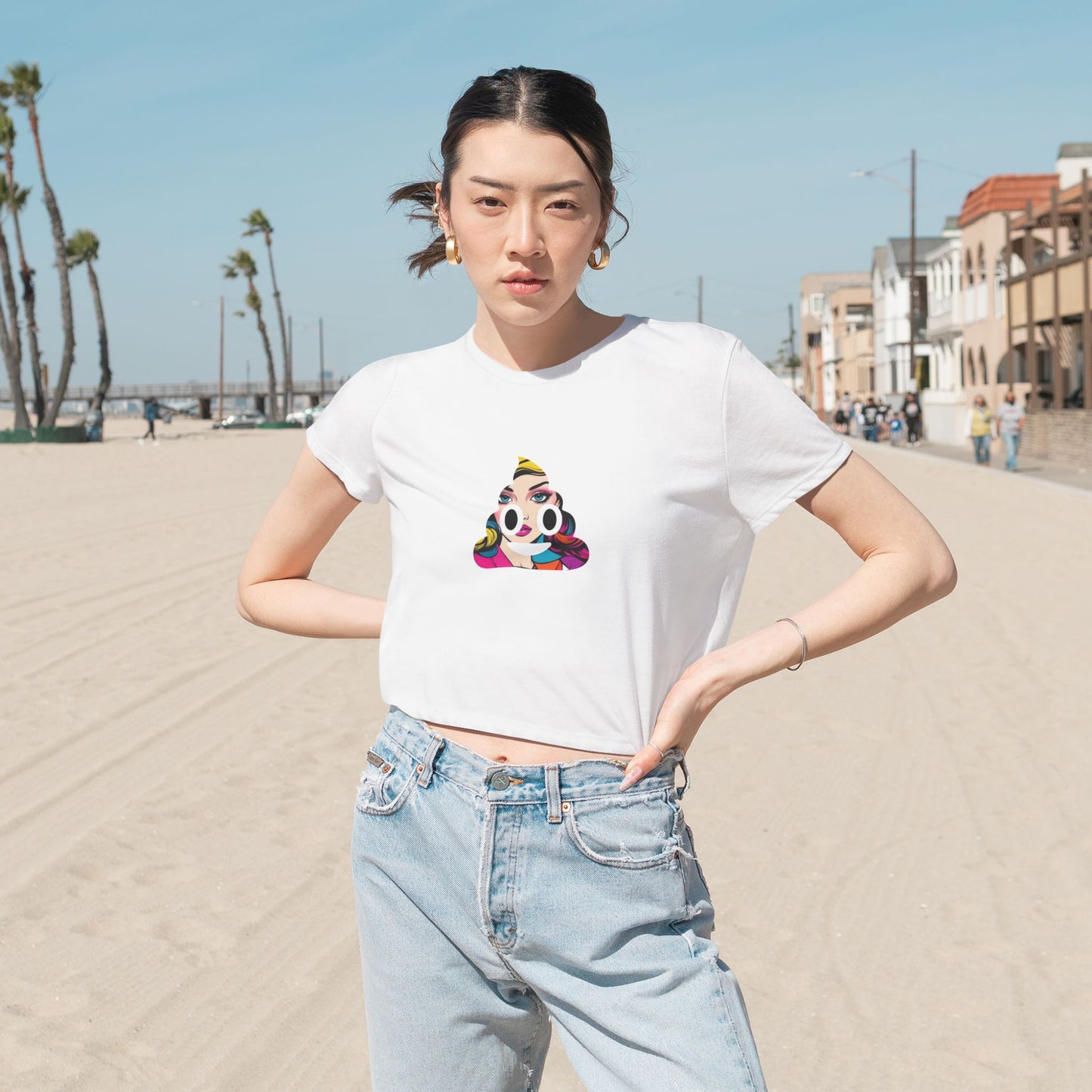 Pop-Art $SHITCOIN Cropped Tee
