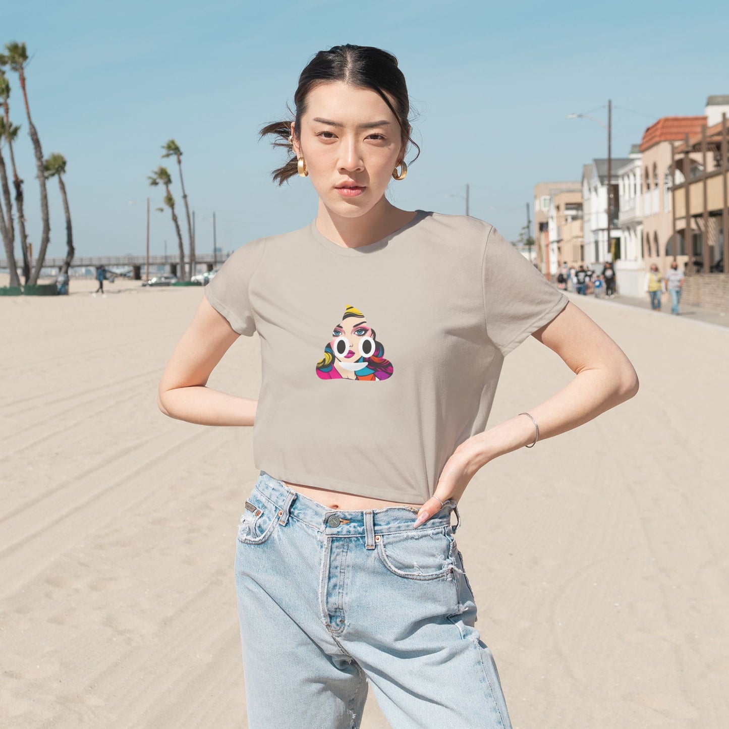 Pop-Art $SHITCOIN Cropped Tee