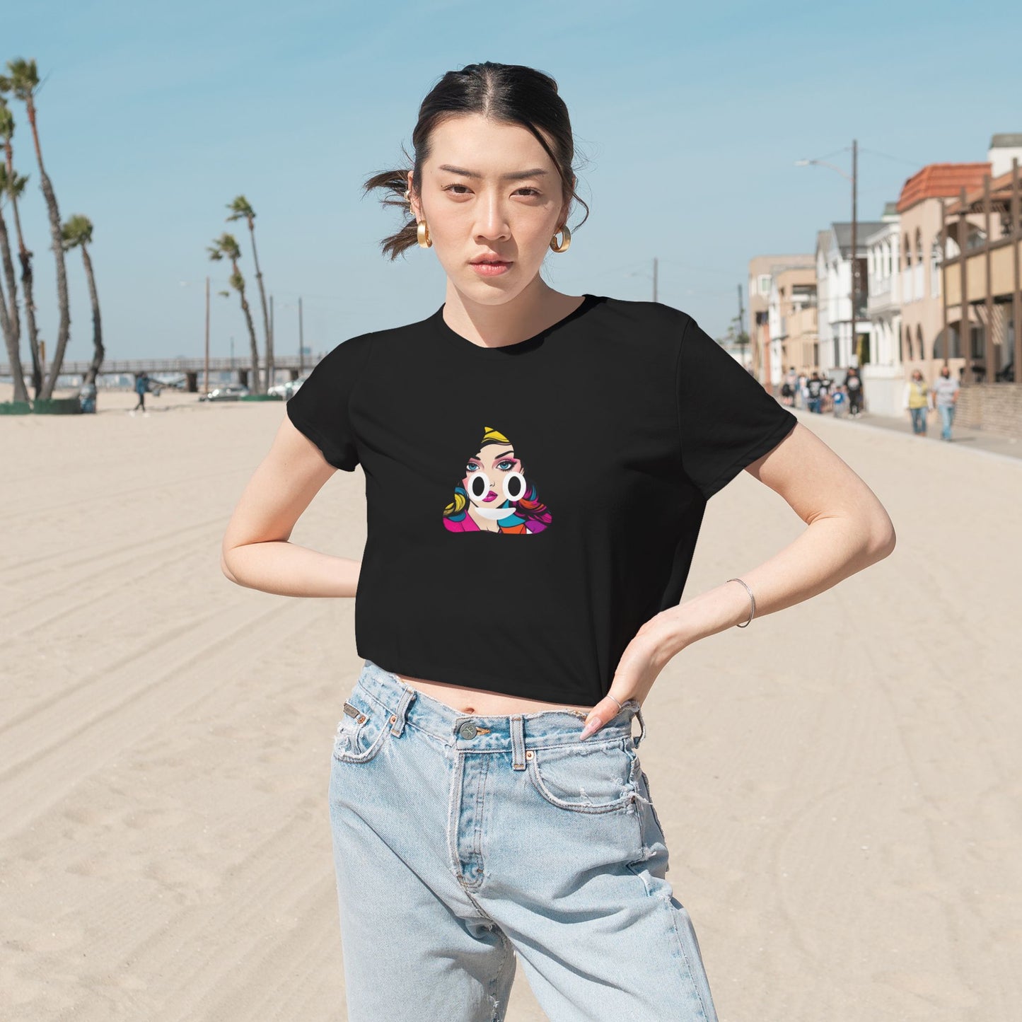 Pop-Art $SHITCOIN Cropped Tee